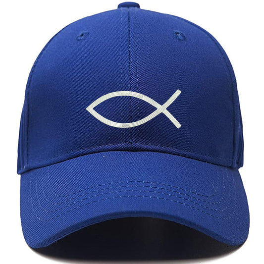 JESUS FISH Men Women Unisex Baseball Cap Classic Low Profile Adjustable Strapback Baseball Cap Dad-Hat