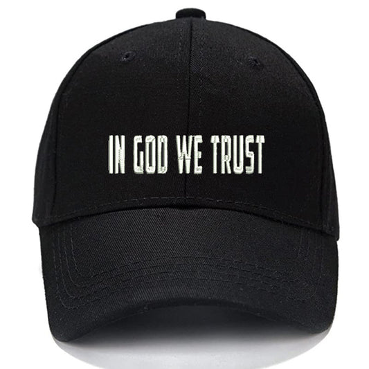 IN GOD WE TRUST Men Women Unisex Baseball Cap Classic Low Profile Adjustable Strapback Baseball Cap Dad-Hat