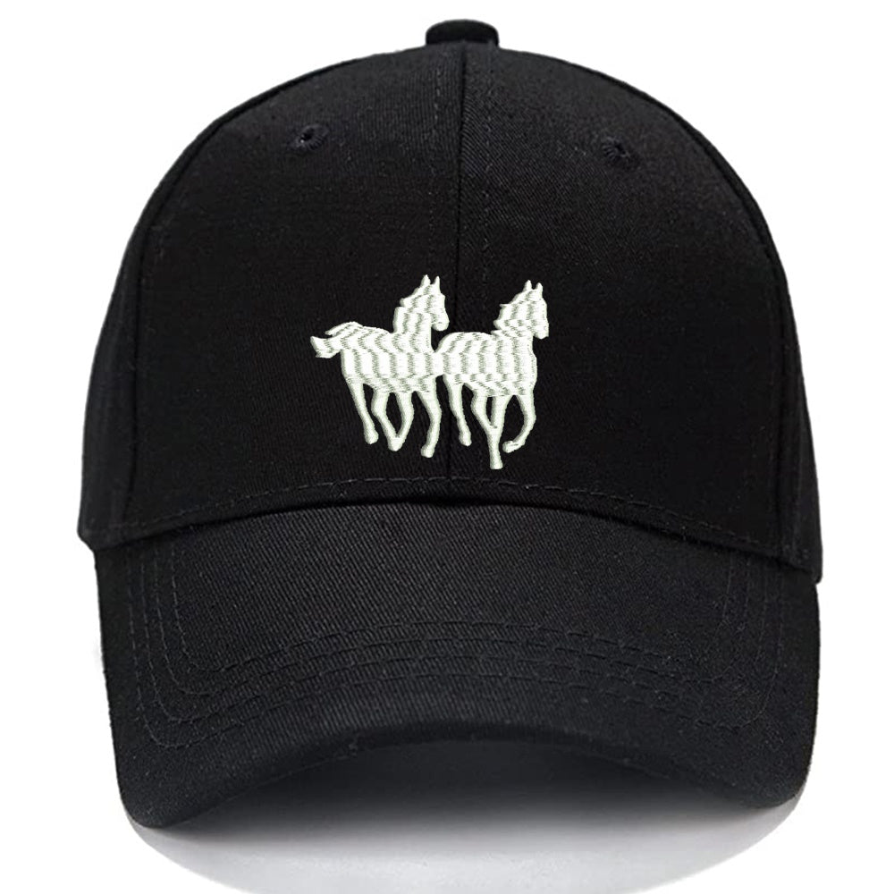 HORSE Running Animal Men Women Unisex Baseball Cap Classic Low Profile Adjustable Strapback Baseball Cap Dad-Hat