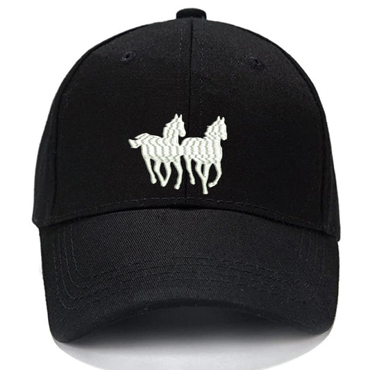 HORSE Running Animal Men Women Unisex Baseball Cap Classic Low Profile Adjustable Strapback Baseball Cap Dad-Hat