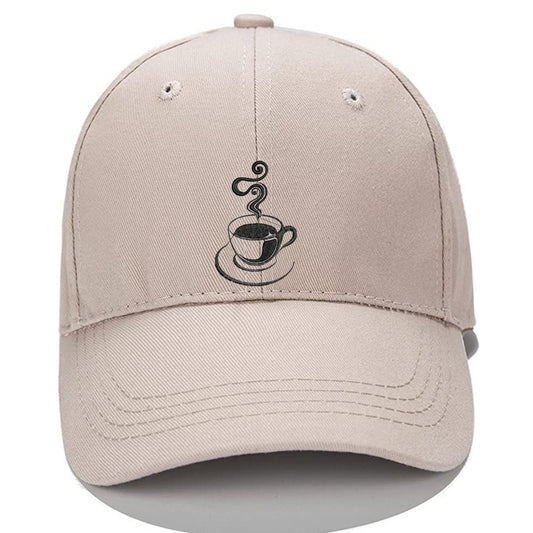 Lovely Coffee Cup Men Women Unisex Baseball Cap Classic Low Profile Adjustable Strapback Baseball Cap Dad-Hat