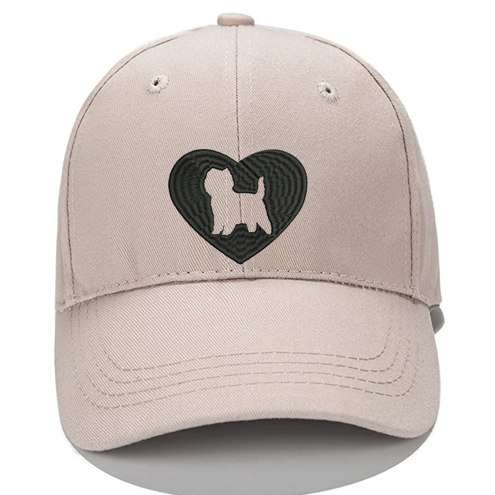 Love Cairn Terrier Dog Men Women Unisex Baseball Cap Classic Low Profile Adjustable Strapback Baseball Cap Dad-Hat