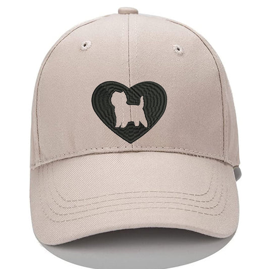 Love Cairn Terrier Dog Men Women Unisex Baseball Cap Classic Low Profile Adjustable Strapback Baseball Cap Dad-Hat