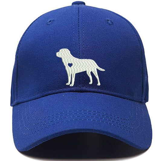 Labrador Lab Heart Silhouette Men Women Unisex Baseball Cap Classic Low Profile Adjustable Strapback Baseball Cap Dad-Hat