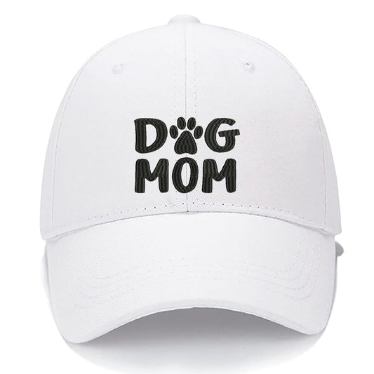 DOG MOM Love Pet Paw Heart Men Women Unisex Baseball Cap Classic Low Profile Adjustable Strapback Baseball Cap Dad-Hat