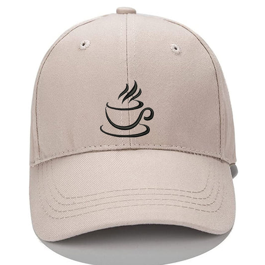 Cute Coffee Cup Simple Stroke Men Women Unisex Baseball Cap Classic Low Profile Adjustable Strapback Baseball Cap Dad-Hat