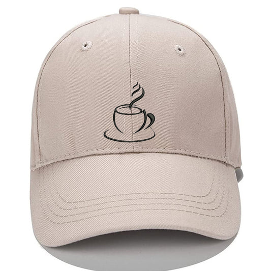 Cute Coffee Cup Graphics Men Women Unisex Baseball Cap Classic Low Profile Adjustable Strapback Baseball Cap Dad-Hat