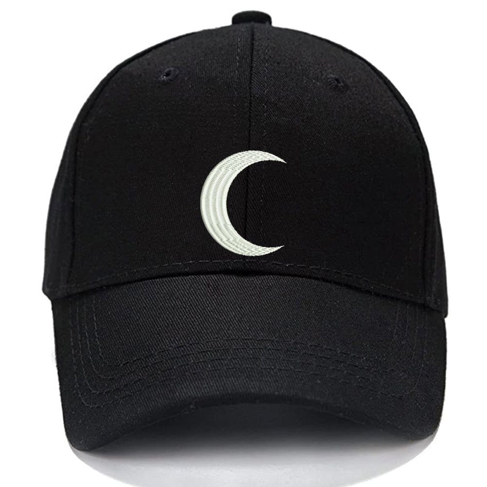 Crescent Moon Men Women Unisex Baseball Cap Classic Low Profile Adjustable Strapback Baseball Cap Dad-Hat