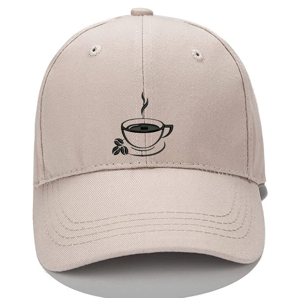 Coffee Cap Men Women Unisex Baseball Cap Classic Low Profile Adjustable Strapback Baseball Cap Dad-Hat