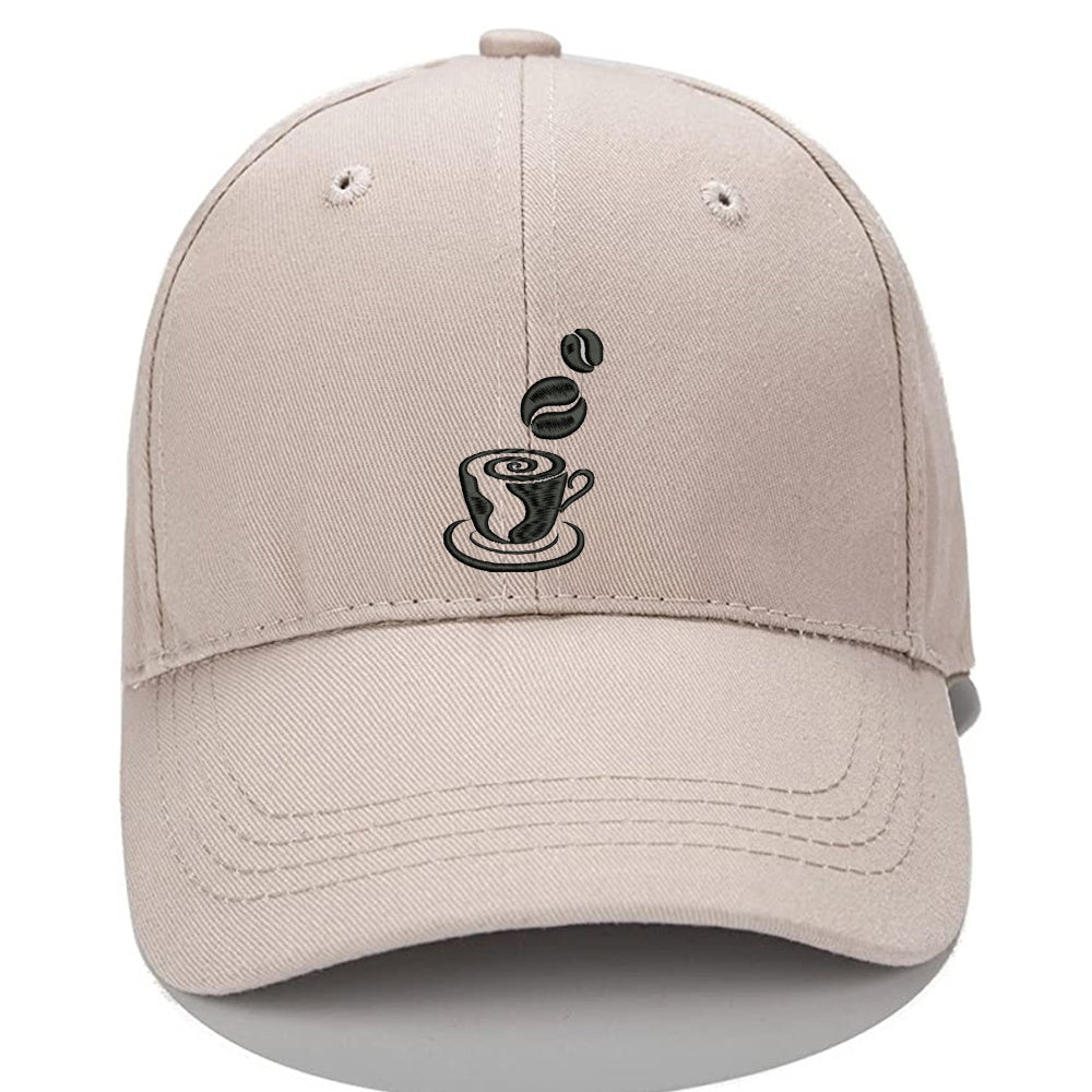 Coffee and Coffee Cups Men Women Unisex Baseball Cap Classic Low Profile Adjustable Strapback Baseball Cap Dad-Hat