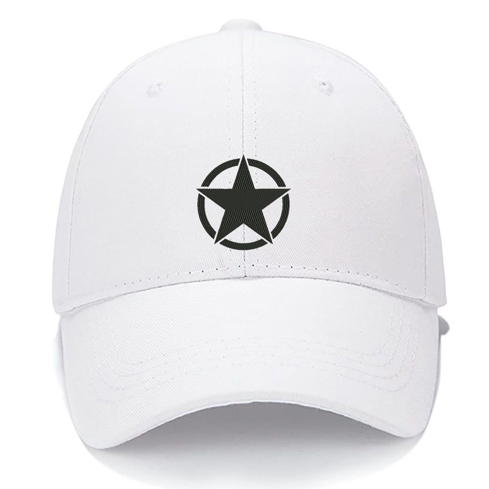 Star Men Women Unisex Baseball Cap Classic Low Profile Adjustable Strapback Baseball Cap Dad-Hat