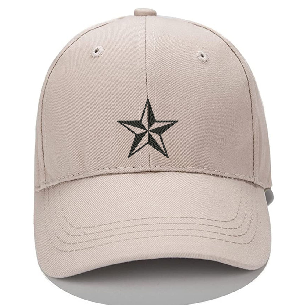 Star Men Women Unisex Baseball Cap Classic Low Profile Adjustable Strapback Baseball Cap Dad-Hat