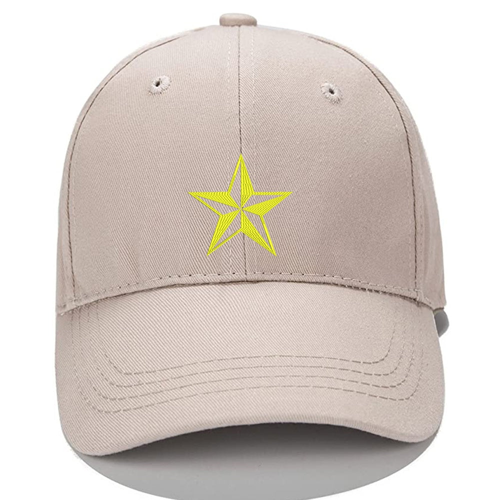 Star Men Women Unisex Baseball Cap Classic Low Profile Adjustable Strapback Baseball Cap Dad-Hat