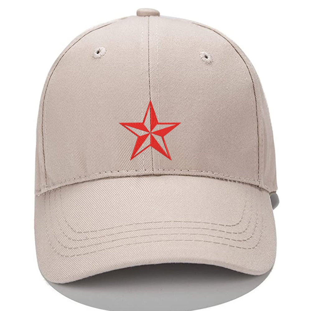 Star Men Women Unisex Baseball Cap Classic Low Profile Adjustable Strapback Baseball Cap Dad-Hat