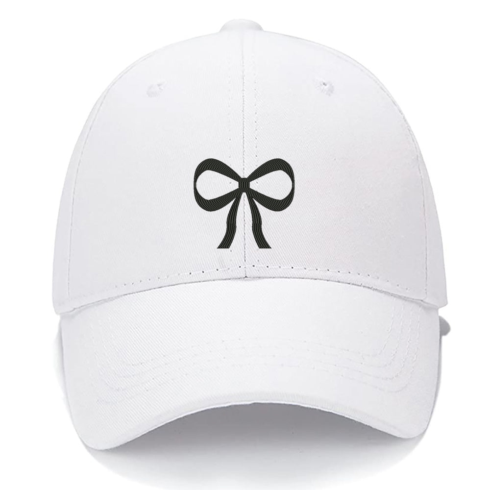 Ribbon Bow Men Women Unisex Baseball Cap Classic Low Profile Adjustable Strapback Baseball Cap Dad-Hat