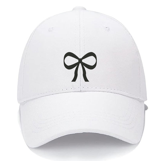 Ribbon Bow Men Women Unisex Baseball Cap Classic Low Profile Adjustable Strapback Baseball Cap Dad-Hat