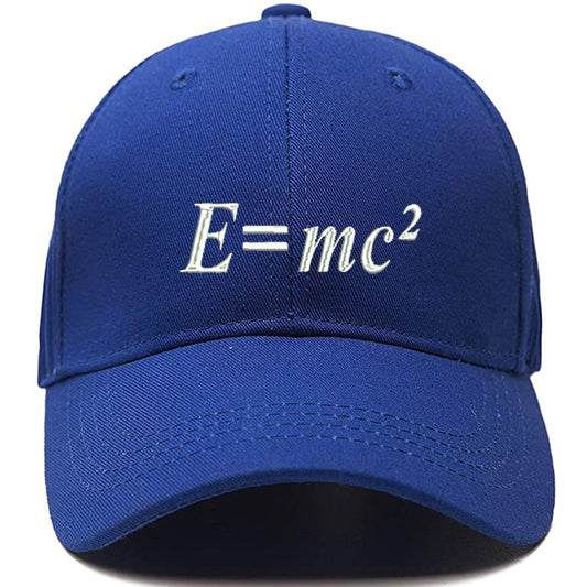Math E=mc2 Equation Men Women Unisex Baseball Cap Classic Low Profile Adjustable Strapback Baseball Cap Dad-Hat