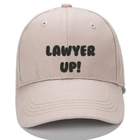 Lawyer Up Men Women Unisex Baseball Cap Classic Low Profile Adjustable Strapback Baseball Cap Dad-Hat