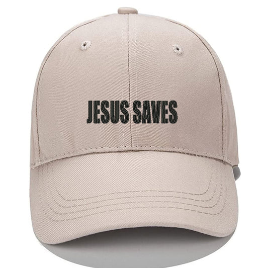 JESUS SAVES Men Women Unisex Baseball Cap Classic Low Profile Adjustable Strapback Baseball Cap Dad-Hat