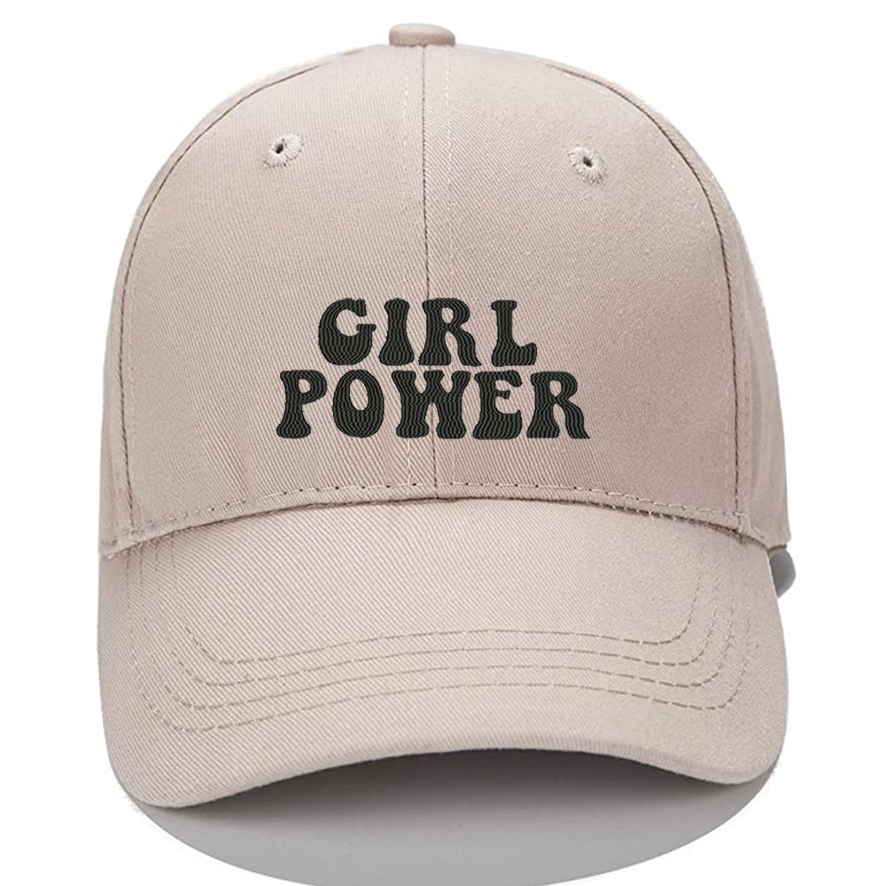 Girl Power Men Women Unisex Baseball Cap Classic Low Profile Adjustable Strapback Baseball Cap Dad-Hat