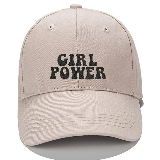 Girl Power Men Women Unisex Baseball Cap Classic Low Profile Adjustable Strapback Baseball Cap Dad-Hat