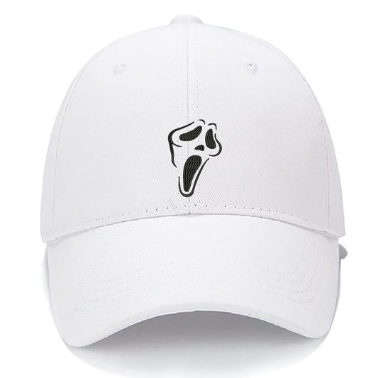 Ghost Face Scream Men Women Unisex Baseball Cap Classic Low Profile Adjustable Strapback Baseball Cap Dad-Hat