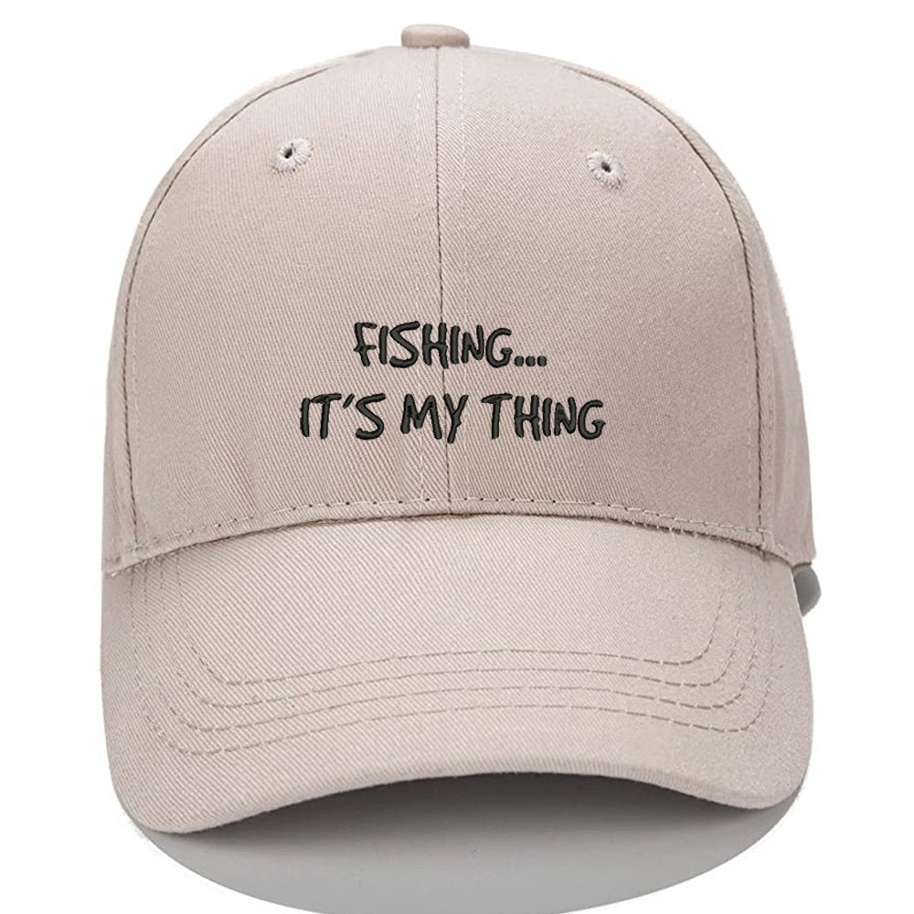 Fishing It's My Thing Men Women Unisex Baseball Cap Classic Low Profile Adjustable Strapback Baseball Cap Dad-Hat