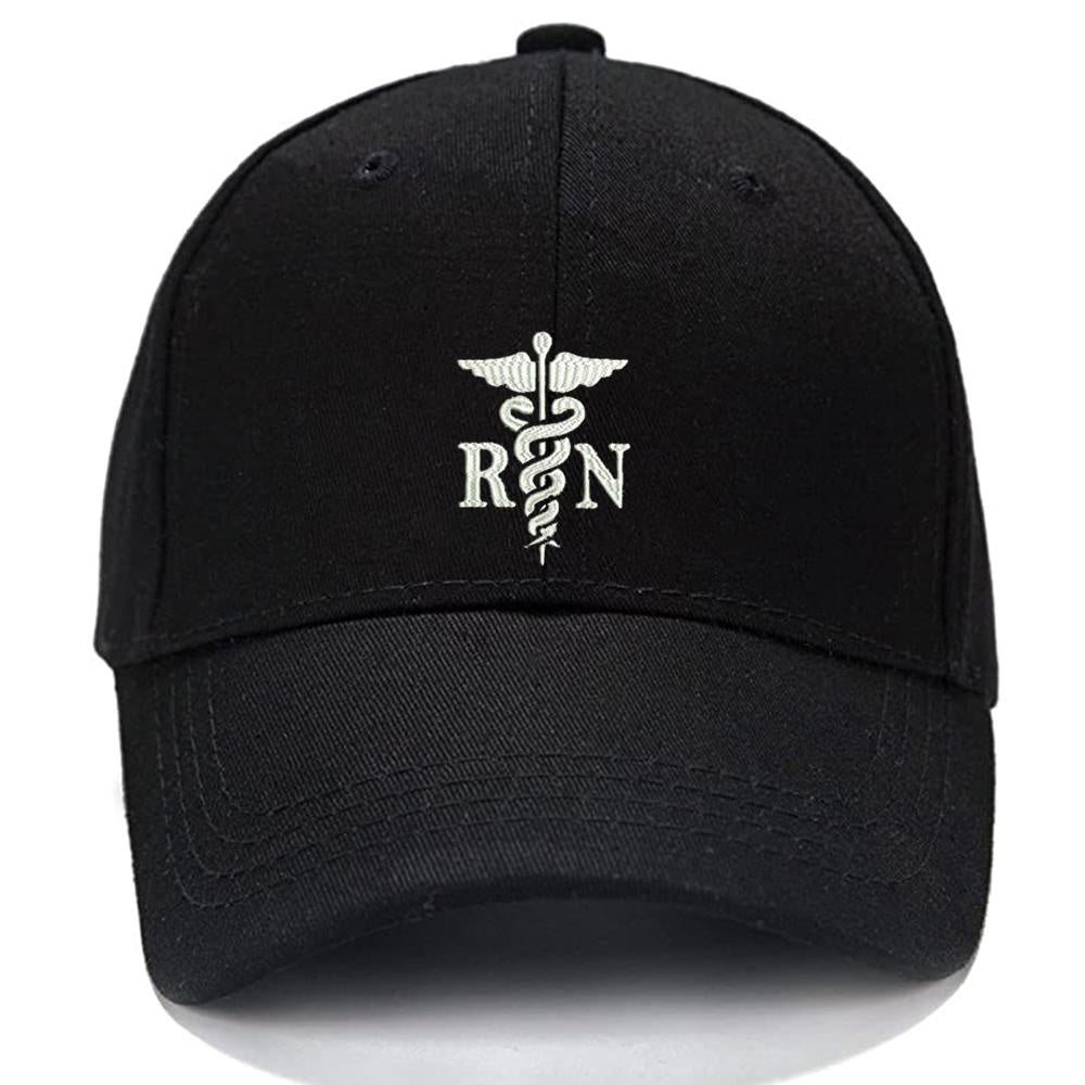 Nurse RN Star of Life medical Men Women Unisex Baseball Cap Classic Low Profile Adjustable Strapback Baseball Cap Dad-Hat