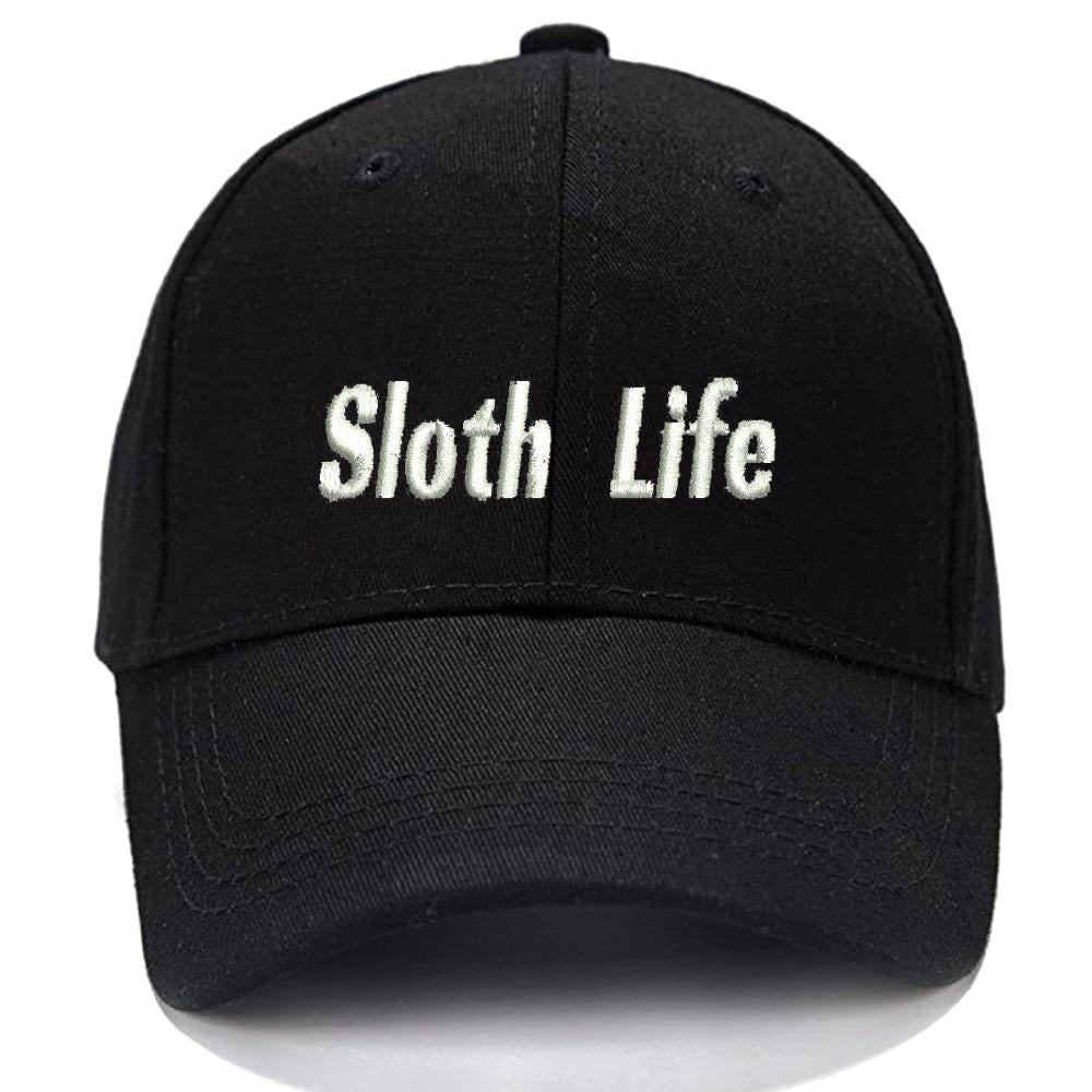 Sloth Life Men Women Unisex Baseball Cap Classic Low Profile Adjustable Strapback Baseball Cap Dad-Hat
