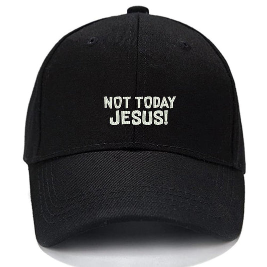 Satan Not Today Jesus Men Women Unisex Baseball Cap Classic Low Profile Adjustable Strapback Baseball Cap Dad-Hat