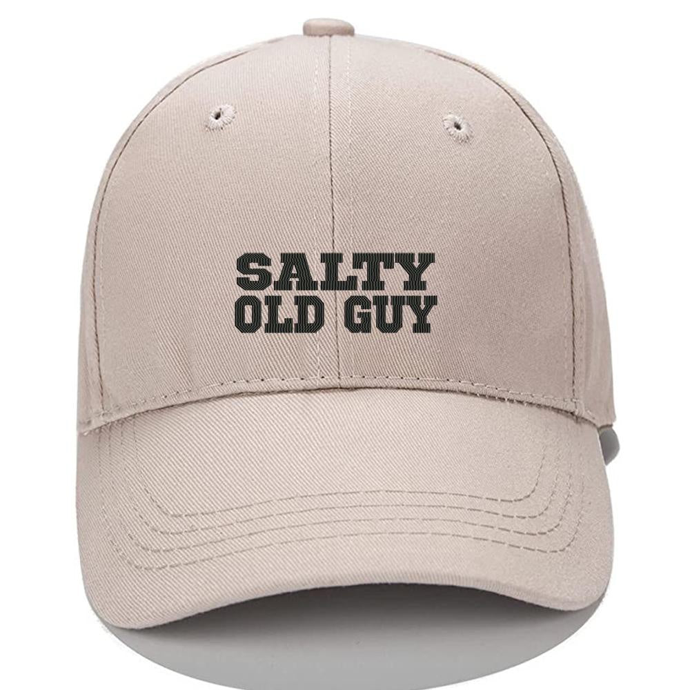 Salty Old Guy Men Women Unisex Baseball Cap Classic Low Profile Adjustable Strapback Baseball Cap Dad-Hat