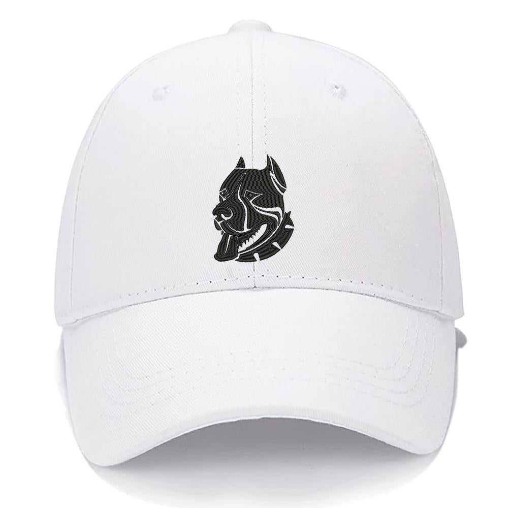 Pitbull Head Dog Men Women Unisex Baseball Cap Classic Low Profile Adjustable Strapback Baseball Cap Dad-Hat