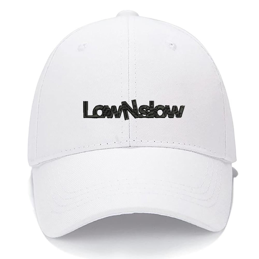 Low and Slow Men Women Unisex Baseball Cap Classic Low Profile Adjustable Strapback Baseball Cap Dad-Hat