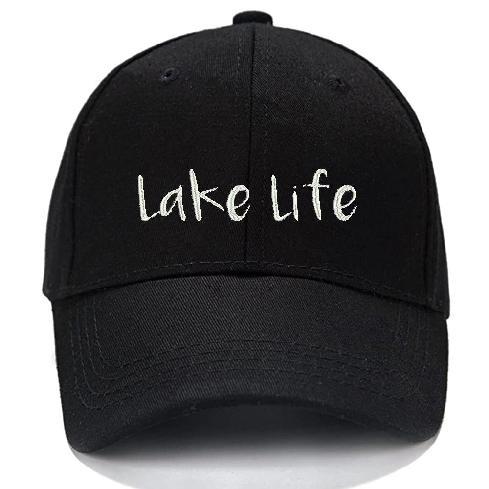 Lake Life Men Women Unisex Baseball Cap Classic Low Profile Adjustable Strapback Baseball Cap Dad-Hat