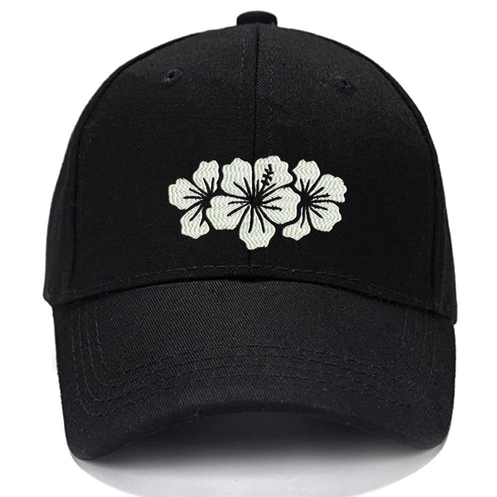 Hibiscus Flower Men Women Unisex Baseball Cap Classic Low Profile Adjustable Strapback Baseball Cap Dad-Hat