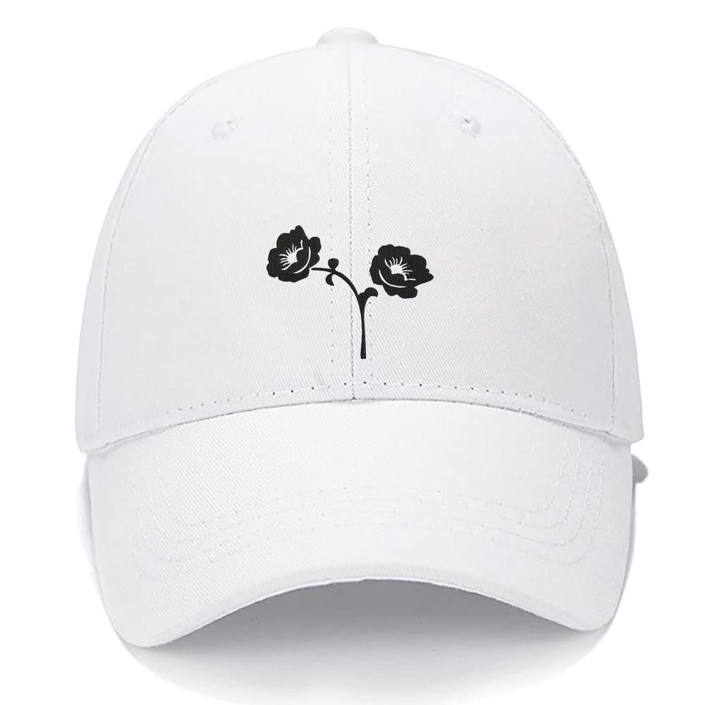 Two Rose Men Women Unisex Baseball Cap Classic Low Profile Adjustable Strapback Baseball Cap Dad-Hat