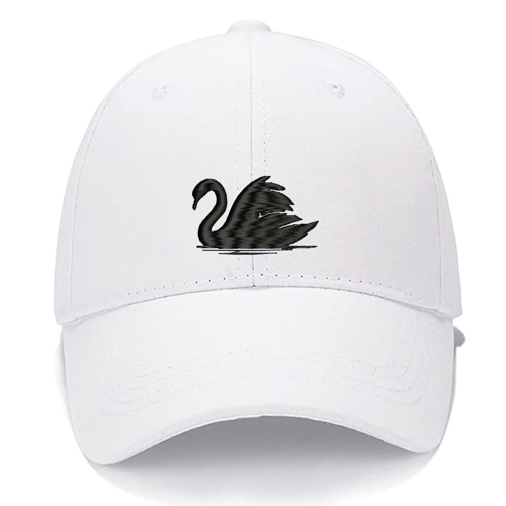Swan Men Women Unisex Baseball Cap Classic Low Profile Adjustable Strapback Baseball Cap Dad-Hat