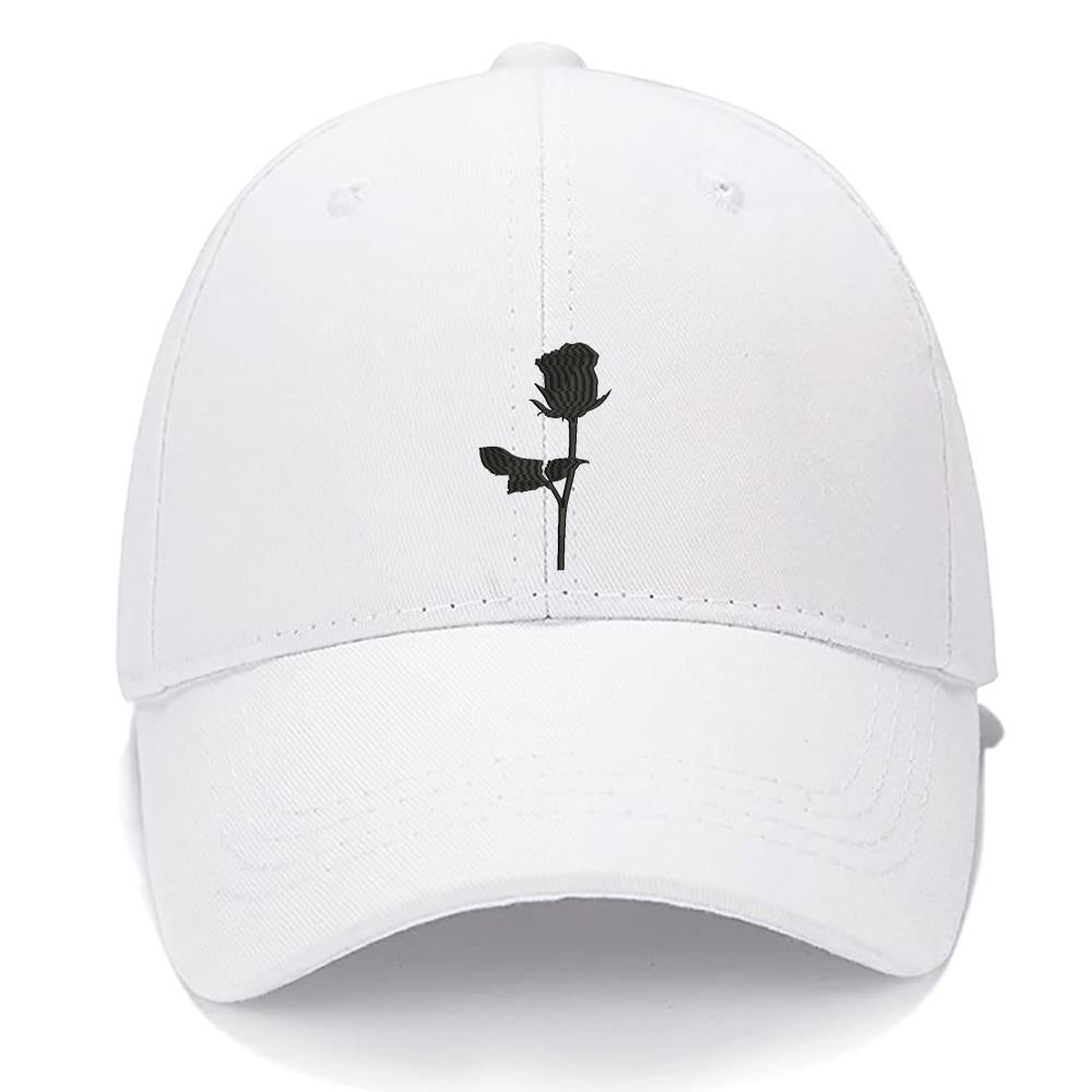I LOVE Rose Men Women Unisex Baseball Cap Classic Low Profile Adjustable Strapback Baseball Cap Dad-Hat