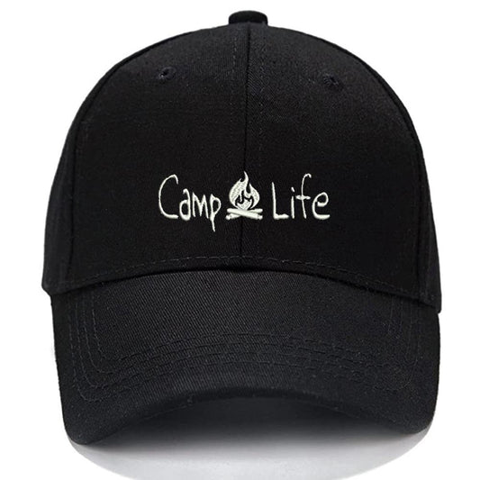 Camp Life Men Women Unisex Baseball Cap Classic Low Profile Adjustable Strapback Baseball Cap Dad-Hat