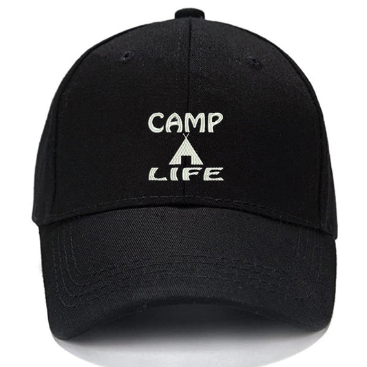 Camp Life Camping Men Women Unisex Baseball Cap Classic Low Profile Adjustable Strapback Baseball Cap Dad-Hat