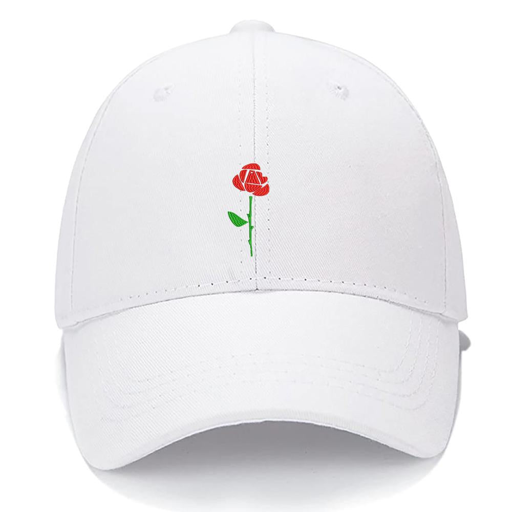 I LOVE MY Flower Women Unisex Baseball Cap Classic Low Profile Adjustable Strapback Baseball Cap Dad-Hat