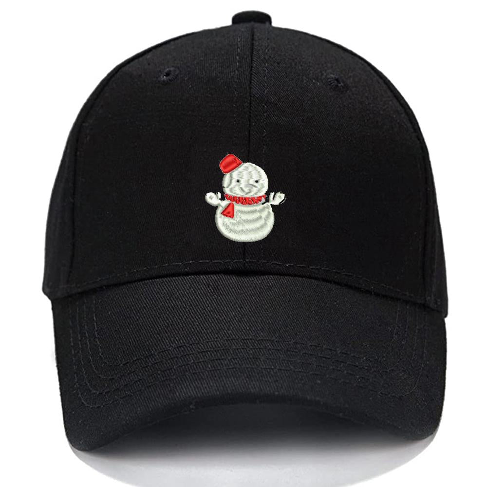 Christmas Snowman Women Unisex Baseball Cap Classic Low Profile Adjustable Strapback Baseball Cap Dad-Hat