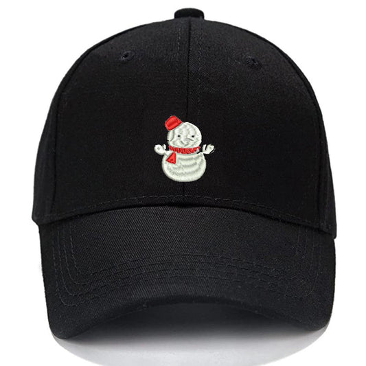 Christmas Snowman Women Unisex Baseball Cap Classic Low Profile Adjustable Strapback Baseball Cap Dad-Hat