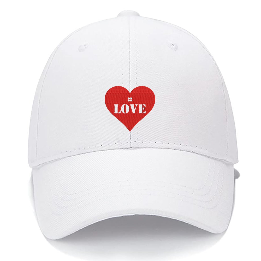 LOVE Men Women Unisex Baseball Cap Classic Low Profile Adjustable Strapback Baseball Cap Dad-Hat