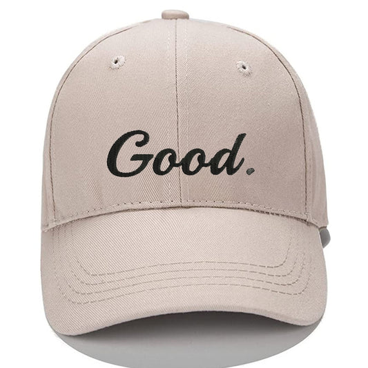 GOOD Men Women Unisex Baseball Cap Classic Low Profile Adjustable Strapback Baseball Cap Dad-Hat Khaki