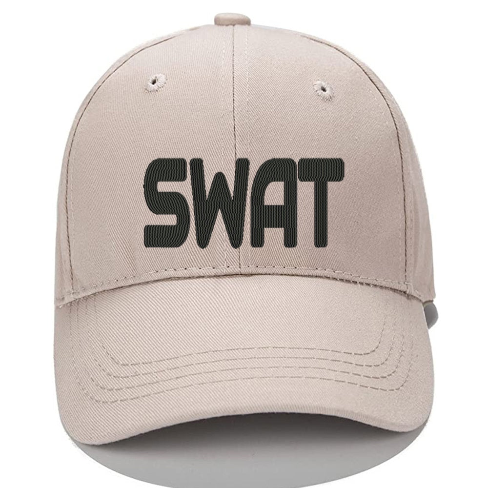 SWAT Letters Men Women Unisex Baseball Cap Classic Low Profile Adjustable Strapback Baseball Cap Dad-Hat