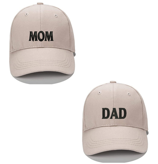 DAD MOM Letters Men Women Unisex Baseball Cap Classic Low Profile Adjustable Strapback Baseball Cap Dad-Hat