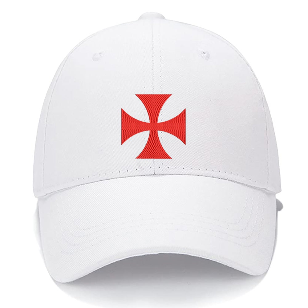 Christian Cross Pattee Knights Men Women Unisex Baseball Cap Classic Low Profile Adjustable Strapback Baseball Cap Dad-Hat