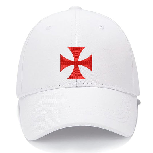 Christian Cross Pattee Knights Men Women Unisex Baseball Cap Classic Low Profile Adjustable Strapback Baseball Cap Dad-Hat