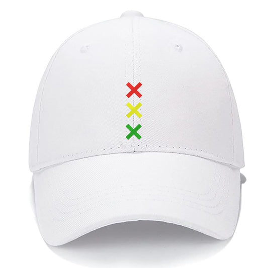 Red Yellow and Green cross Men Women Unisex Baseball Cap Classic Low Profile Adjustable Strapback Baseball Cap Dad-Hat